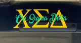 Chi Sigma Delta Car Decal