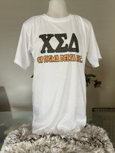 Load image into Gallery viewer, Chi Sigma Delta Jaquar Greek Letter  t-shirt
